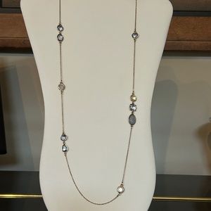 LOFT gold tone beaded necklace